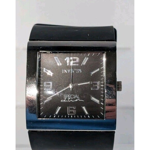 Invicta Watch Couture Special Edition Silver w/ Black Strap New Battery main image 13